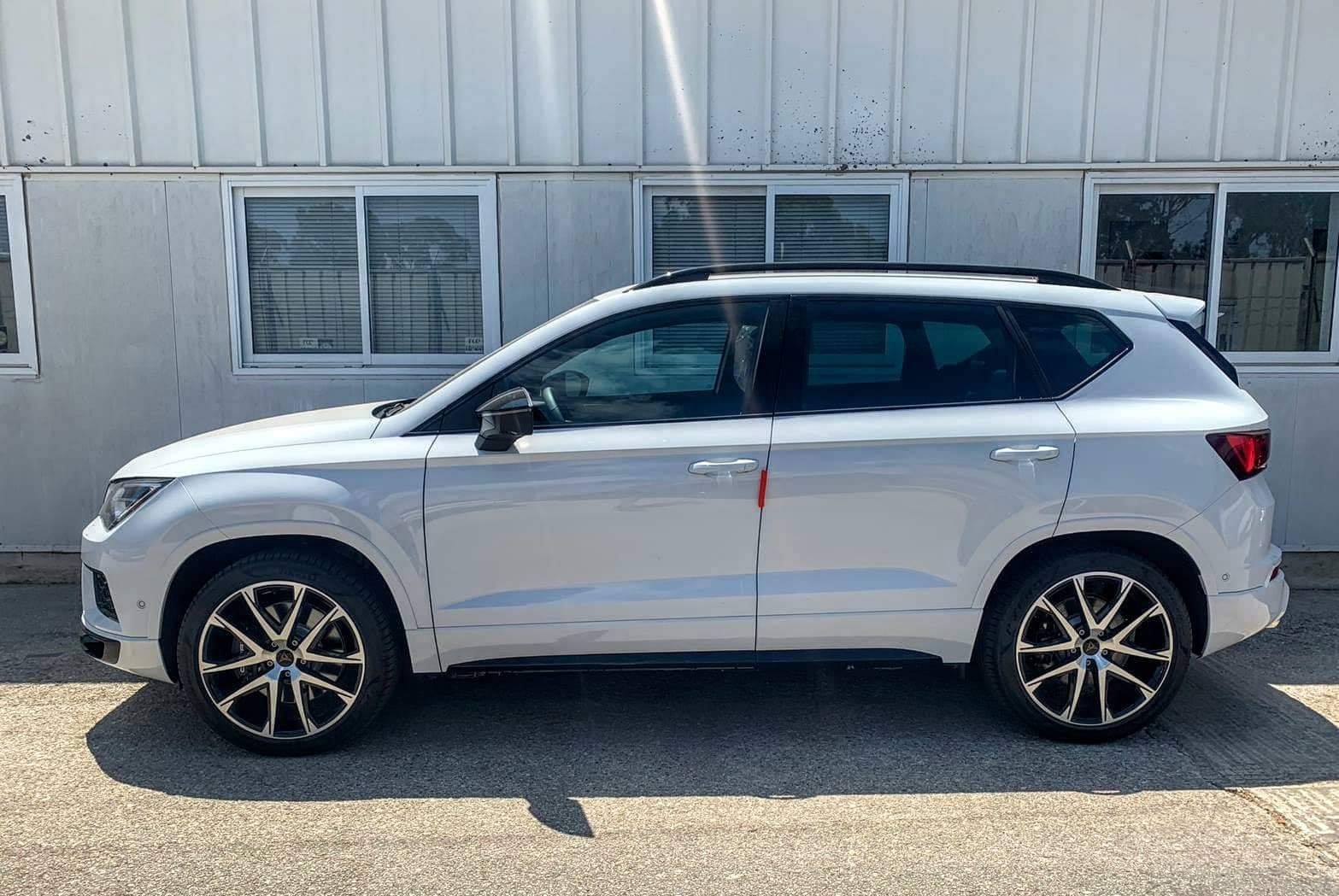 קופרה אטקה בצבע לבן תמונה של הרכב מהפרופיל