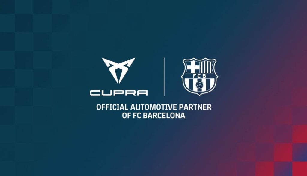 לוגו מותג קופרה ולוגו קבוצת הכדורגל של ברצלונה